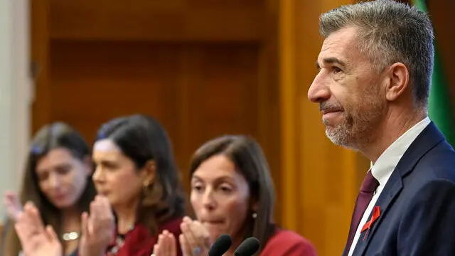 Gino Cecchettin durante l evento organizzato alla Camera con la partecipazione di 250 ragazzi e ragazze delle scuole in occasione della Giornata internazionale per l eliminazione della violenza sulle donne , Roma, 25 novembre 2024. ANSA/RICCARDO ANTIMIANI