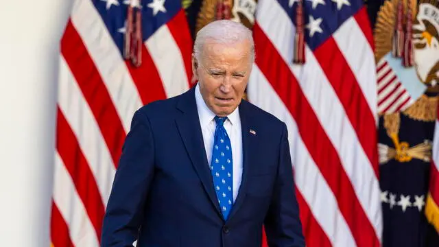 epa11742656 US President Joe Biden prepares to speak in the Rose Garden of the White House about a ceasefire agreement between Israel and Hezbollah, in Washington, DC, USA, 26 November 2024. Biden confirmed that a ceasefire agreement between Israel and the Lebanese group Hezbollah was approved by Israel's cabinet and will take effect early on 27 November. EPA/JIM LO SCALZO