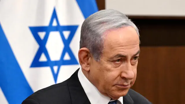 ministro degli Esteri Antonio Tajani, durante l'incontro con il Primo Ministro israeliano, Benjamin Netanyahu, Tel Aviv, 21 ottobre 2024. ANSA/ALESSANDRO DI MEO - - - - - - Foreign Minister Antonio Tajani, during the meeting with Israeli Prime Minister Benjamin Netanyahu, Tel Aviv, 21 October 2024. ANSA/ALESSANDRO DI MEO