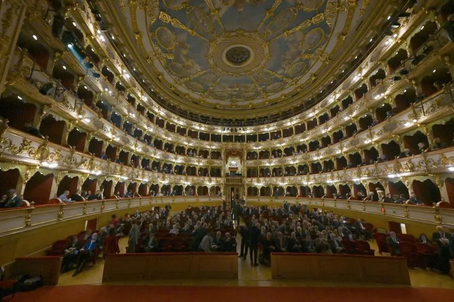 ECONOMIA BRESCIA TEATRO GRANDE OSCAR DEI BILANCI 2024 NELLA FOTO FASI DELLA MANIFESTAZIONI SALA 28/11/2024 newreporter©favretto