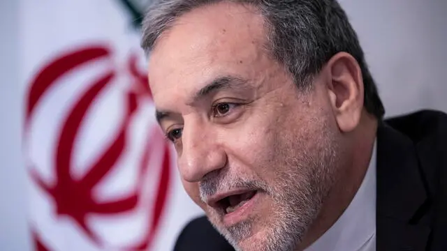 epa11743427 Iranian Minister of Foreign Affairs Seyed Abbas Araghchi attends a press conference at the Iranian ambassador's residence in Lisbon, Portugal, 27 November 2024. EPA/JOSE SENA GOULAO