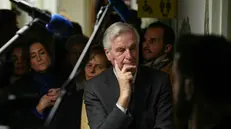 epa11740125 French Prime Minister Michel Barnier (C) meets with medical staff during a visit at the 'House of Women of the AP-HP' ('Maison des Femmes de l'Assistance Publique - Hopitaux de Paris'), as part of events commemorating the International Day for the Elimination of Violence Against Women, in Paris, France, 25 November 2024. The International Day for the Elimination of Violence Against Women is marked annually on 25 November, with this year's theme being 'Every 10 Minutes, a woman is killed. #NoExcuse. UNiTE to End Violence against Women'. EPA/DIMITAR DILKOFF / POOL MAXPPP OUT