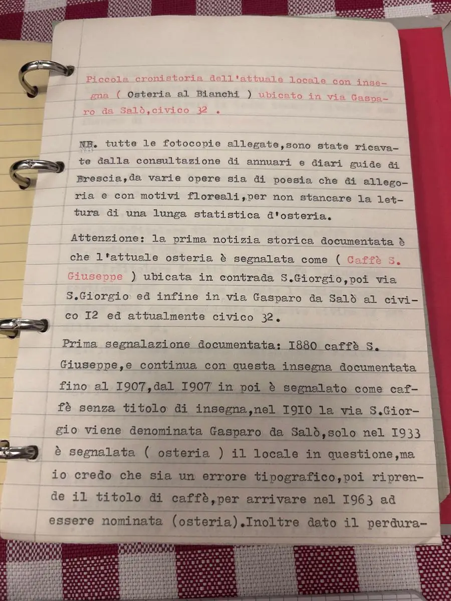 Il diario storico del Bianchi