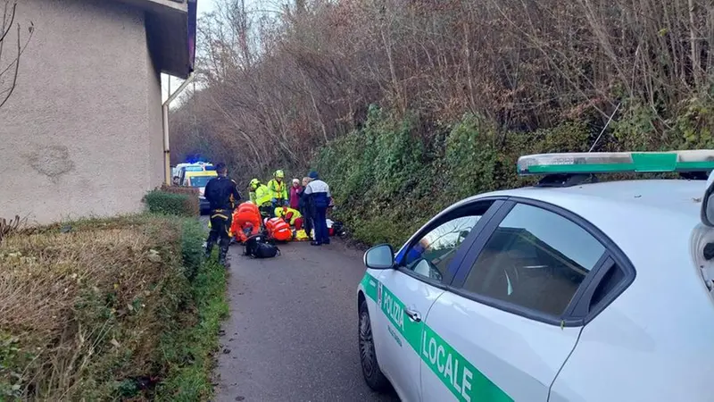 L'incidente a Sabbio Chiese - Foto © www.giornaledibrescia.it