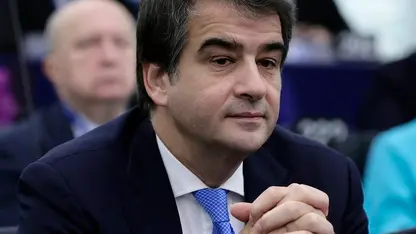 epa11743105 Commissioner-designate Raffaele Fitto, Executive Vice-President for Cohesion and Reforms, looks on during a debate on 'Presentation by the Commission President-elect of the College of Commissioners and its programme' at the European Parliament in Strasbourg, France, 27 November 2024. The EU Parliament's session runs from 25 till 28 November 2024. EPA/RONALD WITTEK