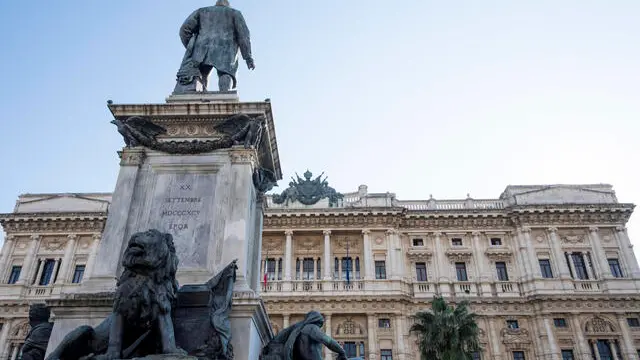 Una veduta esterna del “Palazzaccio” o Palazzo di Giustizia, meglio conosciuto come la sede della Corte di Cassazione in piazza Cavour a Roma, 26 novembre 2020. ANSA/CLAUDIO PERI