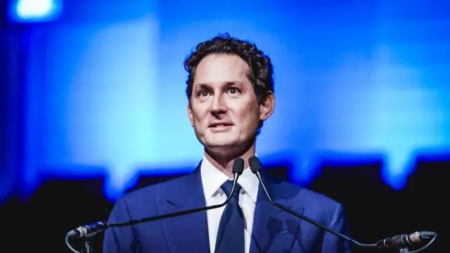 John Elkann, Presidente di Stellantis durante l'evento 50/o anniversario del Gruppo Dirigenti Fiat presso Centro Congressi del Lingotto. Torino 16 ottobre 2024 ANSA/TINO ROMANO