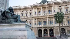 Una veduta esterna del “Palazzaccio” o Palazzo di Giustizia, meglio conosciuto come la sede della Corte di Cassazione in piazza Cavour a Roma, 26 novembre 2020. ANSA/CLAUDIO PERI