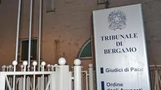 Giustizia: il tribunale di Bergamo. Foto ANSA/Roberto Ritondale