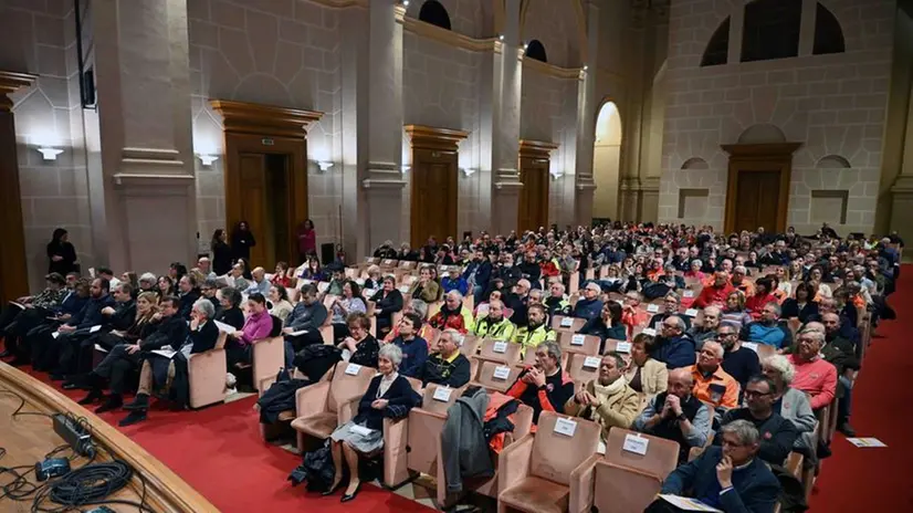 CRONACA BRESCIA AUDITORIUM SAN BARNABA PREMIAZIONI VOLONTARI PER CARINI 05-12-2024 MARCO ORTOGNI NEW EDEN GROUP