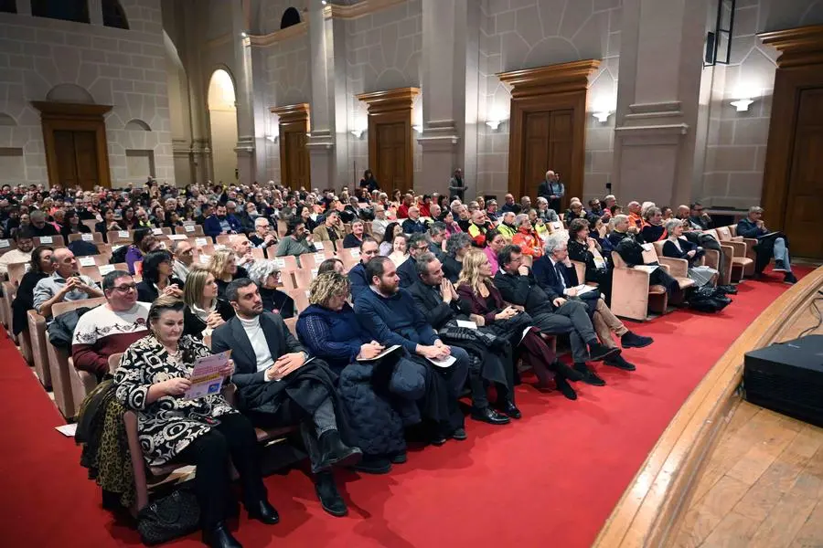 CRONACA BRESCIA AUDITORIUM SAN BARNABA PREMIAZIONI VOLONTARI PER CARINI 05-12-2024 MARCO ORTOGNI NEW EDEN GROUP