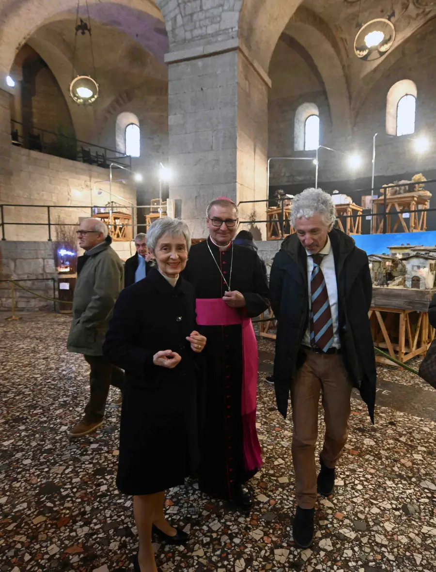 CRONACA BRESCIA DUOMO VECCHIO INAUGURAZIONE MOSTRA PRESEPI MCL PER CARINI 07-12-2024 MARCO ORTOGNI NEW EDEN GROUP