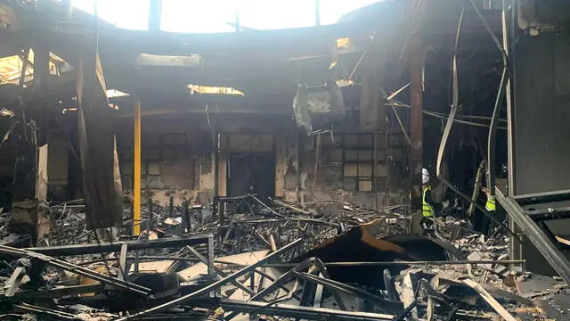 epa11765866 Damage is seen following a firebombing that occurred on 06 December at the Adass Israel Synagogue in Melbourne, Australia, 09 December 2024. A firebombing at a Melbourne synagogue fulfills a definition of terrorism, according to the Australian prime minister, but official authorities have not yet labeled the incident as a terrorist attack. EPA/YUMI ROSENBAUM NO ARCHIVING AUSTRALIA AND NEW ZEALAND OUT