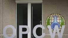 epa04274550 (FILE) A file photo dated 31 August 2013 showing the logo of the Organization for the Prohibition of Chemical Weapons (OPCW) outside its building in The Hague, The Netherlands. The last batch of Syria's chemical weapons was removed from the country on 23 June 2014, the international chemical weapons watchdog said. 'The last of the remaining chemicals identified for removal from Syria were loaded this afternoon aboard the Danish ship Ark Futura,' said Ahmet Uzumcu, the director general of the Organisation for the Prohibition of Chemical Weapons (OPCW). His statement said the ship left the port of Latakia 'in what has been a long and patient campaign in support of this international endeavour.' A joint team of OPCW-UN inspectors were deployed about nine months ago to identify and remove Syria's stockpile. The Syrian government agreed last year to turn over or destroy its entire chemical arsenal. The weapons will be delivered for destruction on board a US vessel and at commercial facilities in Finland, Germany, Britain and the United States. EPA/EVERT-JAN DANIELS