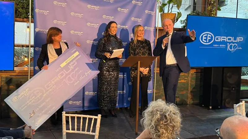 Uno dei momenti della festa per il centenario di Ef Group - Foto © www.giornaledibrescia.it