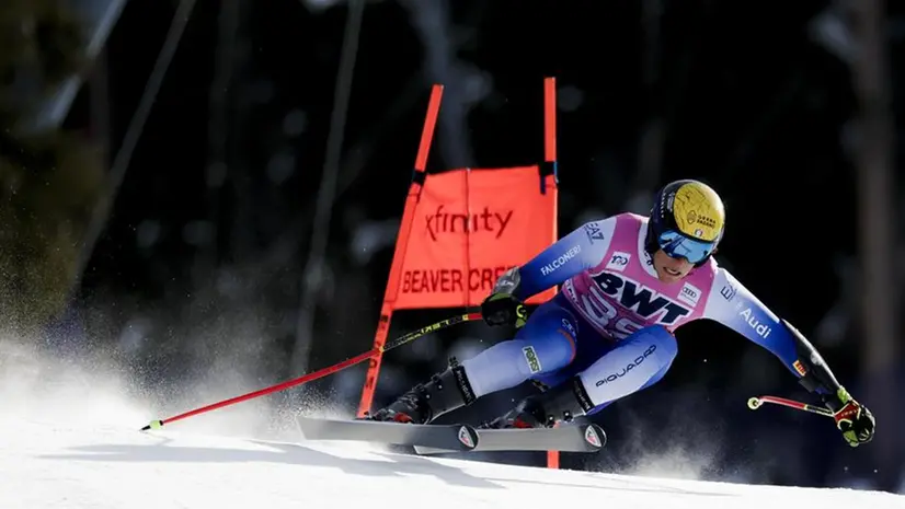 Giovanni Franzoni nel superG di Beaver Creek, nel quale si è posizionato quarto - © www.giornaledibrescia.it