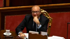 Il ministro dell’istruzione Giuseppe Valditara, al Senato, durante il Question time. Roma, 5 dicembre 2024 ANSA/MASSIMO PERCOSSI