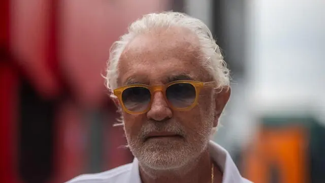 epa11488880 Alpine's Executive Advisor Flavio Briatore arrives at the paddock before the third practice session for the Formula One Hungarian Grand Prix at the Hungaroring circuit, in Mogyorod, near Budapest, 20 July 2024. EPA/Zoltan Balogh HUNGARY OUT