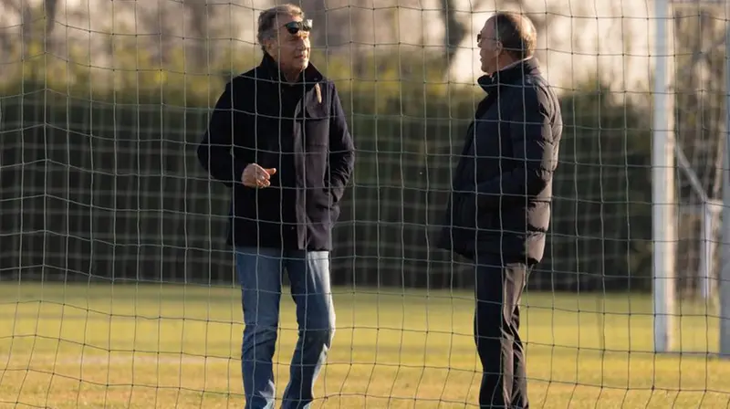 Cellino a colloquio con Castagnini a Torbole - Foto New Reporter Comincini © www.giornaledibrescia.it