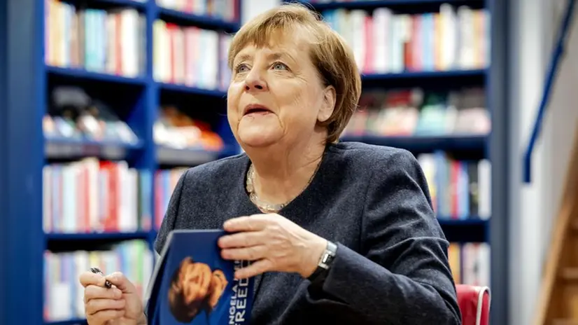 L'ex cancelliera tedesca Angela Merkel - Foto Ansa © www.giornaledibrescia.it