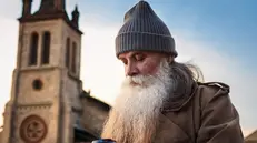 Un uomo col barba lunga - Immagine generata con IA