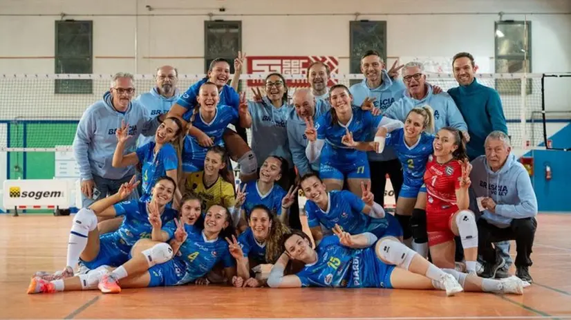 Per il Brescia Volley primo tie break conquistato - Foto Nicola Romano