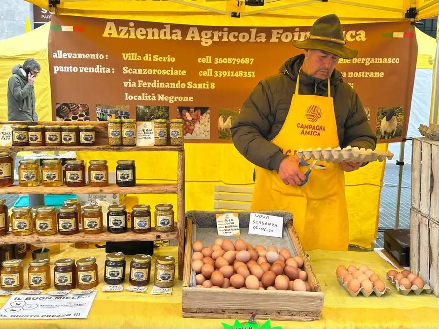 Il mercato Campagna Amica in piazza Vittoria