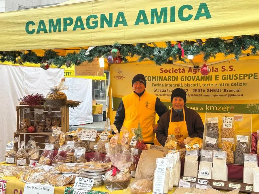 Il mercato Campagna Amica in piazza Vittoria