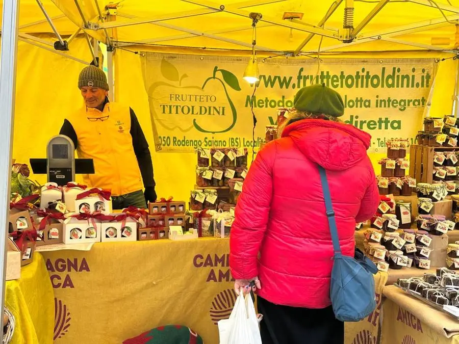 Il mercato Campagna Amica in piazza Vittoria