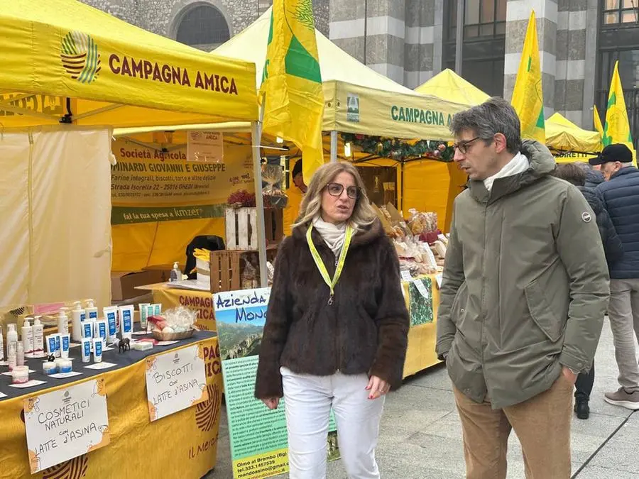 Il mercato Campagna Amica in piazza Vittoria