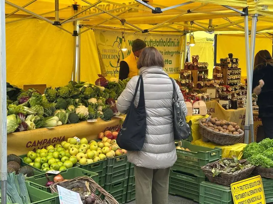 Il mercato Campagna Amica in piazza Vittoria