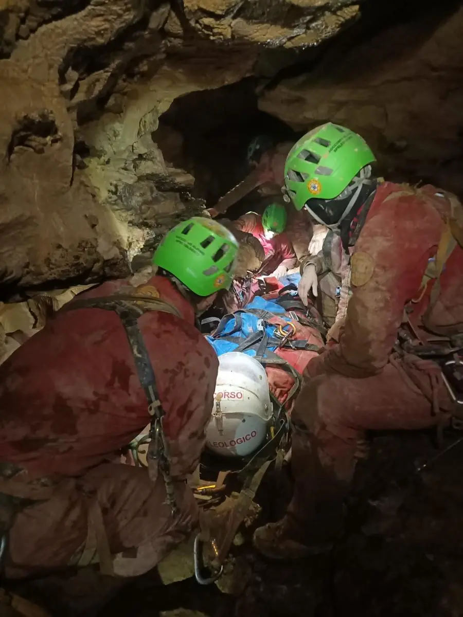 Le operazioni di soccorso nell'Abisso Bueno Fonteno