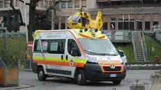 Il ragazzo è stato trasportato al Civile © www.giornaledibrescia.it