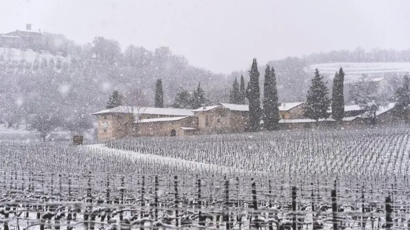 La Franciacorta sempre affascinante, ancora di più ricoperta di neve