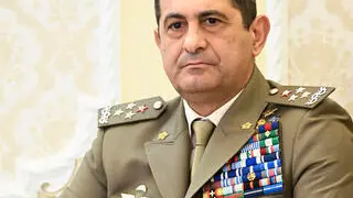 Il Comandante del Comando Operativo di Vertice Interforze (COVI), Generale di Corpo d'Armata Francesco Paolo Figliuolo a Napoli, 12 marzo 2024. ANSA / CIRO FUSCO