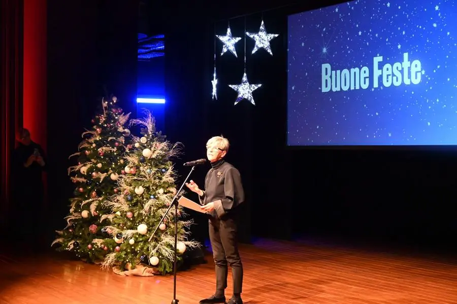 La conferenza stampa di fine anno al teatro Borsoni con la giunta Castelletti