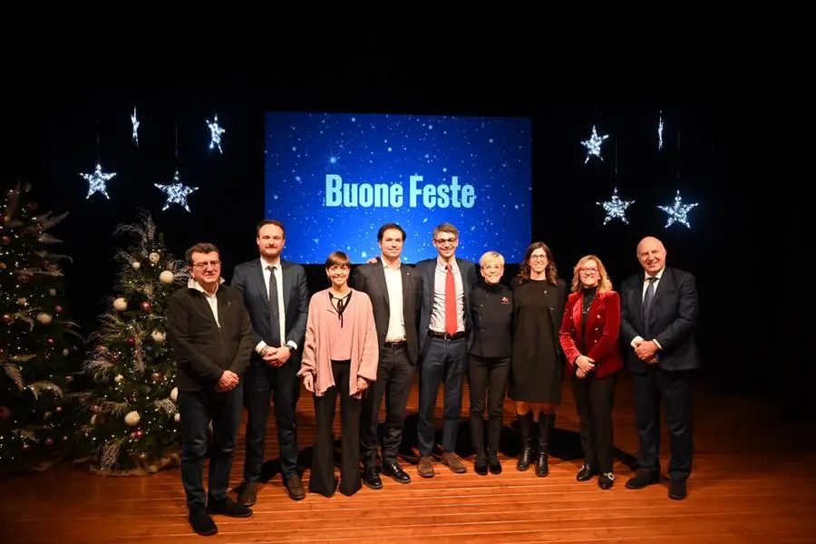 La conferenza stampa di fine anno al teatro Borsoni con la giunta Castelletti