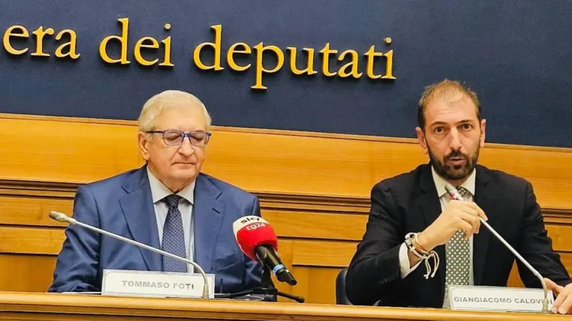 Calovini con il ministro Foti