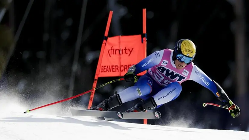 Franzoni nel superG di Beaver Creek in cui ha chiuso quarto