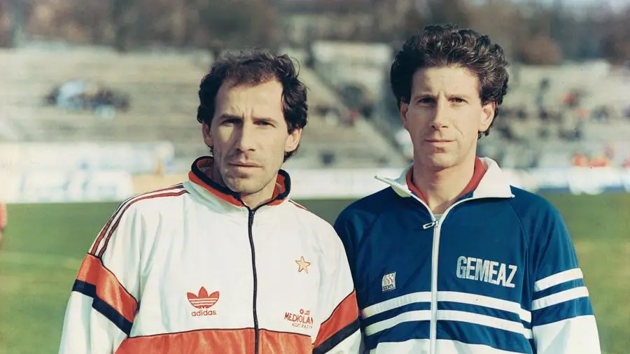 Franco Baresi e Vincenzo Papes © www.giornaledibrescia.it