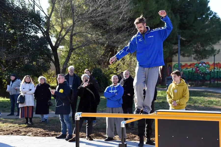 La piastra per parkour di via Sardegna