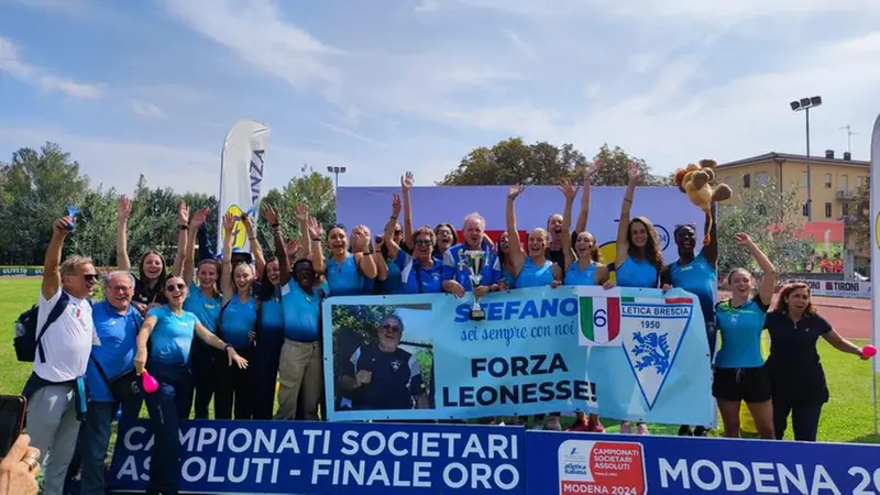 L’Atletica Brescia 1950 festeggia il sesto scudetto consecutivo © www.giornaledibrescia.it