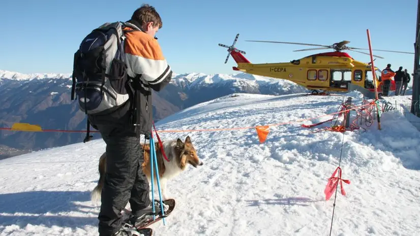 Un intervento sulle piste da sci - © www.giornaledibrescia.it