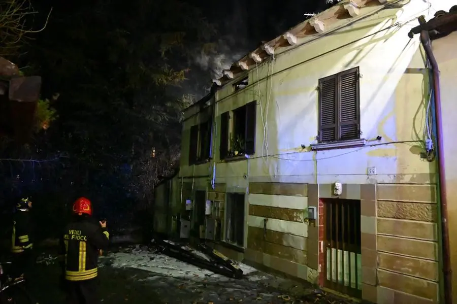 L'incendio nell'abitazione a Montichiari