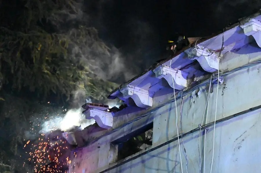 L'incendio nell'abitazione a Montichiari