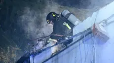 L'incendio nell'abitazione a Montichiari