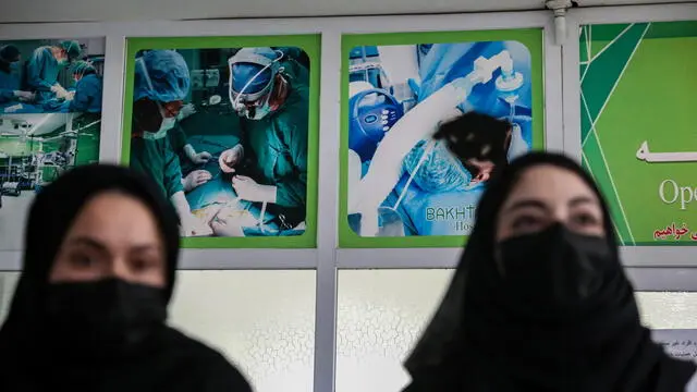 epa11758693 Afghan medical students attend their final exams at Bakhtar medical college in Kabul, Afghanistan, 05Â DecemberÂ 2024. The Taliban government in Afghanistan has announced a ban on women's enrollment in medical institutions, halting their attendance in courses such as midwifery, nursing, dental prosthetics, and laboratory studies, while allowing them to take final exams. This decision, communicated verbally by officials from the Ministry of Public Health, follows a previous decree in December 2022 that barred women from attending public and privateÂ universities. EPA/SAMIULLAH POPAL