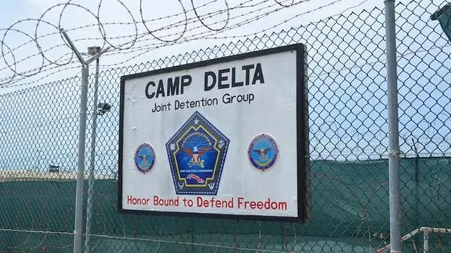 Una veduta del carcere di Guantanamo. ANSA/ GINA DI MEO