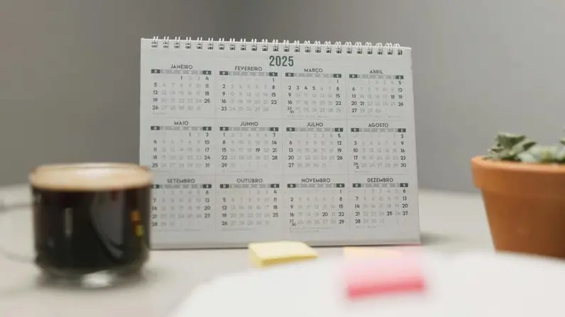 Un calendario del 2025 - Foto Pexels