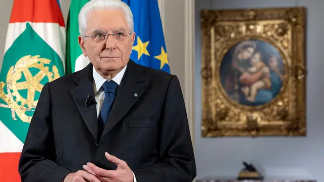 Roma- Il Presidente della Repubblica Sergio Mattarella in occasione del discorso di fine anno, oggi 31 dicembre 2024. (Foto di Paolo Giandotti - Ufficio Stampa per la Stampa e la Comunicazione della Presidenza della Repubblica)